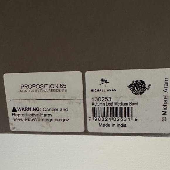 Michael Aram Autumn Leaf Design Vase - Picture 10 of 10